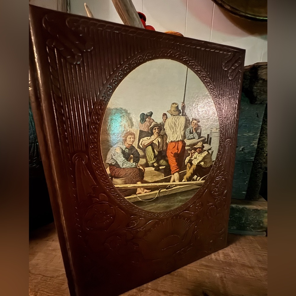 Vintage Brown Embossed Photo Album